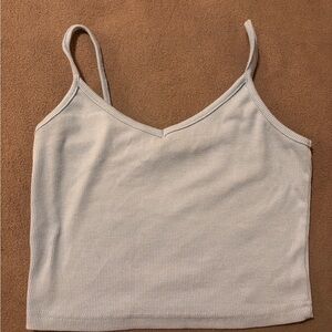 SHEIN White Ribbed Camisole Top